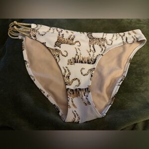 AERIE Leopard Print Bikini Bottoms M